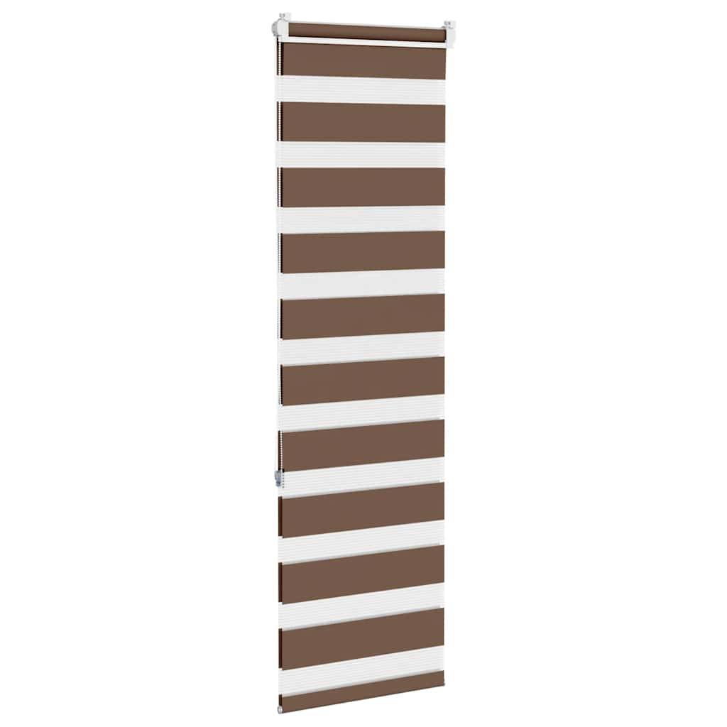 vidaXL Zebrarollo Braun 50x150 cm Stoffbreite 45,9 cm Polyester