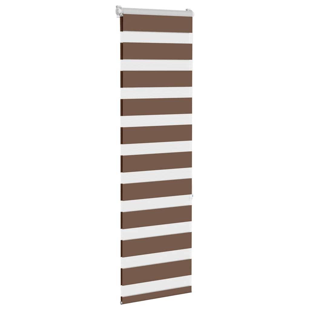 vidaXL Zebrarollo Braun 45x150 cm Stoffbreite 40,9 cm Polyester