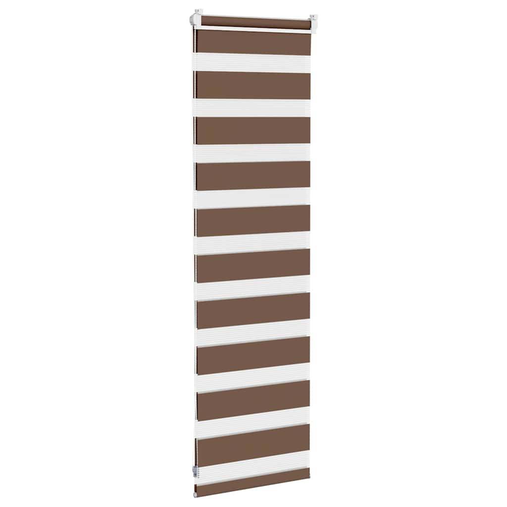 vidaXL Zebrarollo Braun 45x100 cm Stoffbreite 40,9 cm Polyester