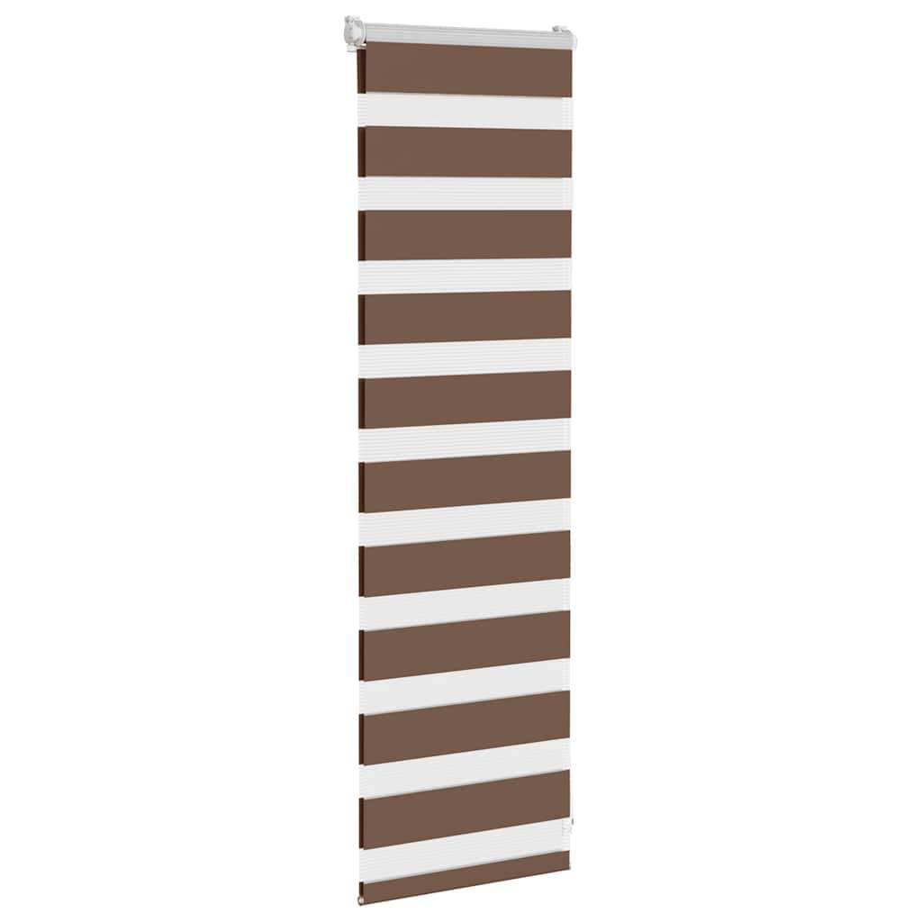 vidaXL Zebrarollo Braun 45x100 cm Stoffbreite 40,9 cm Polyester