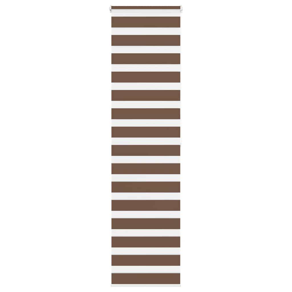 vidaXL Zebrarollo Braun 65x200 cm Stoffbreite 60,9 cm Polyester