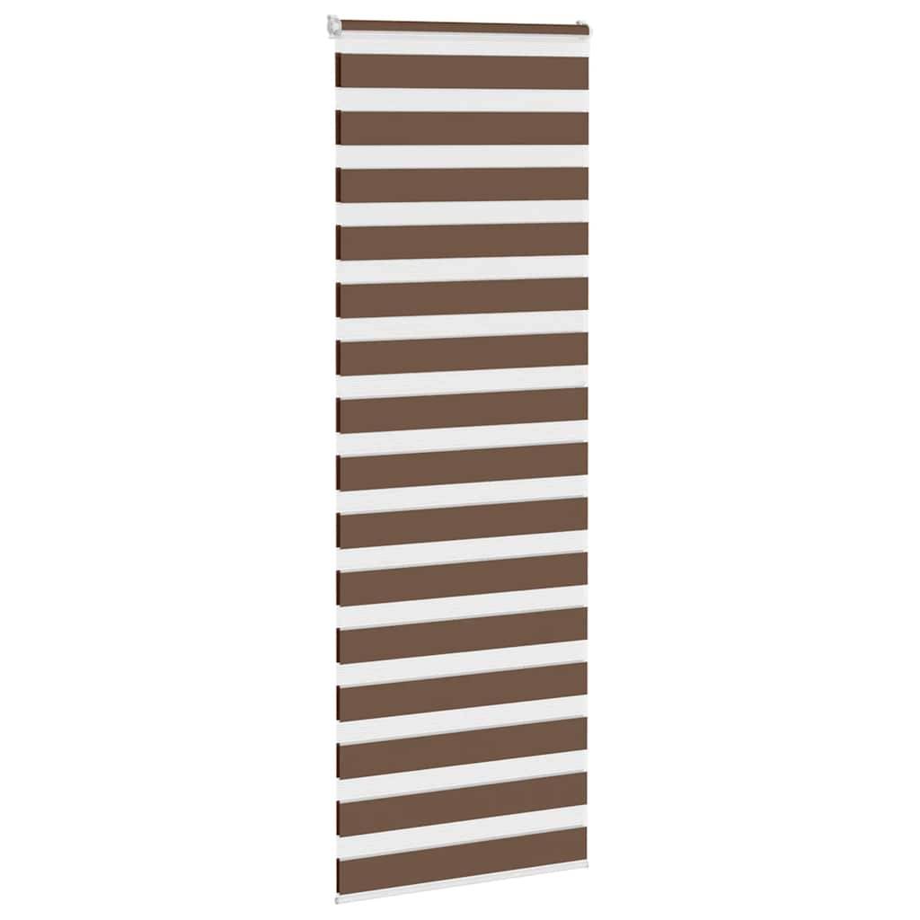vidaXL Zebrarollo Braun 80x200 cm Stoffbreite 75,9 cm Polyester