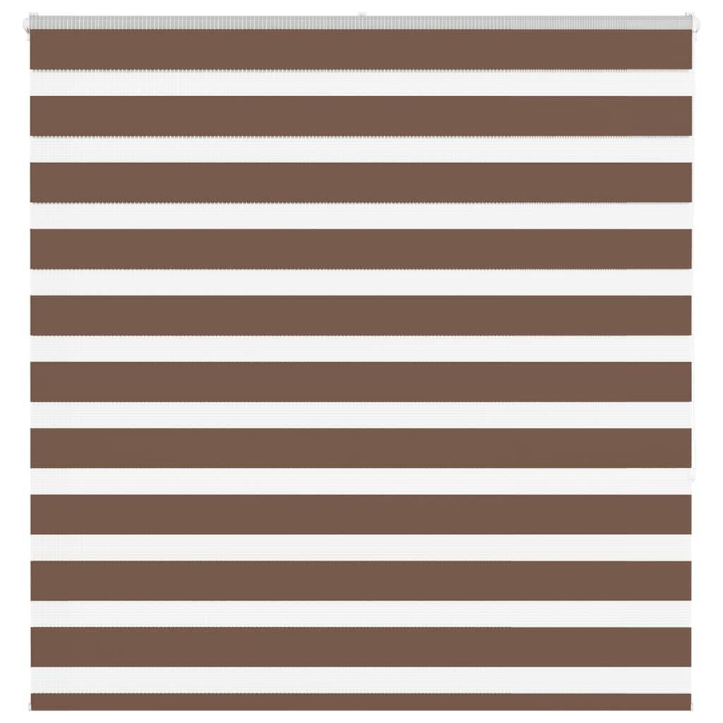 vidaXL Zebrarollo Braun 150x150 cm Stoffbreite 145,9 cm Polyester