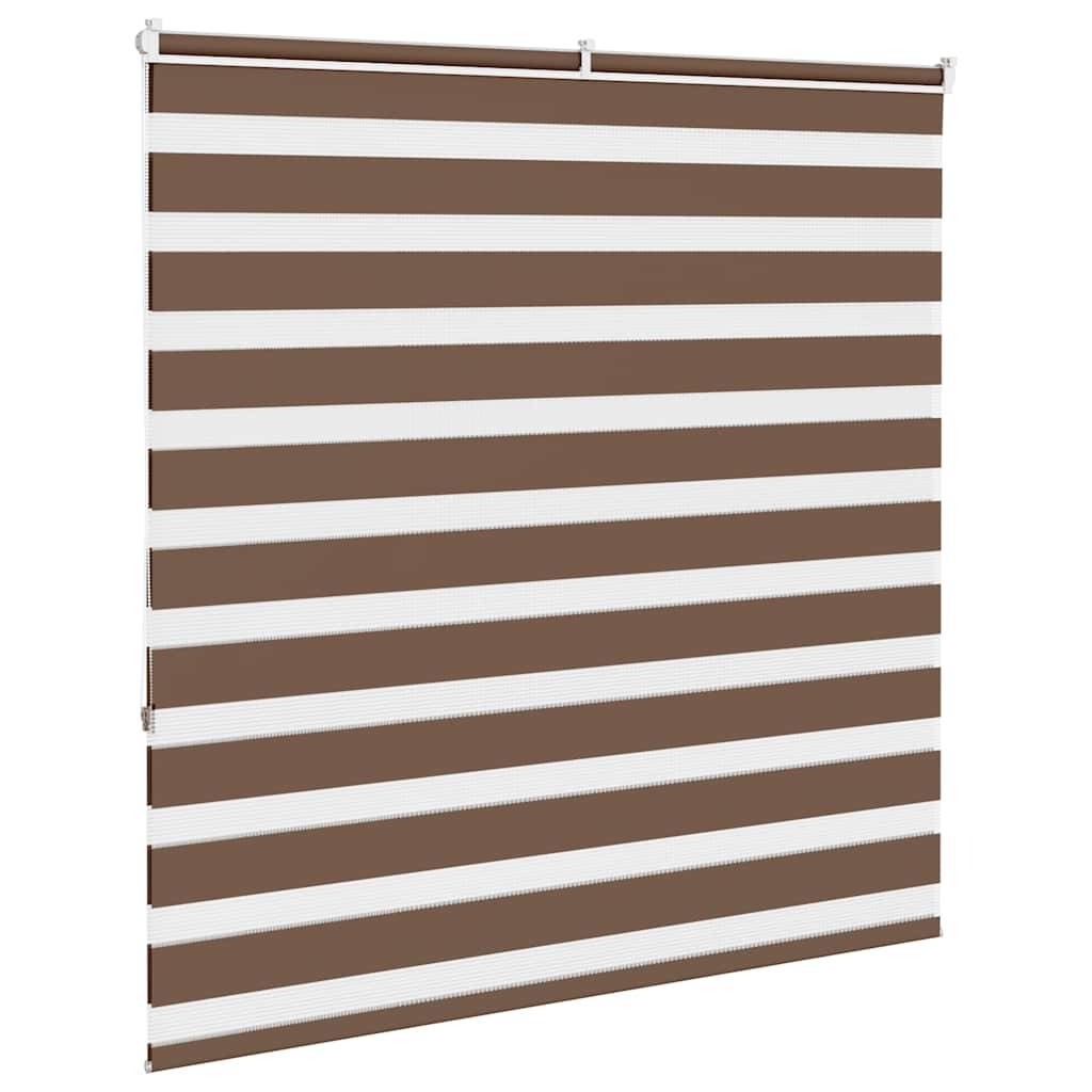 vidaXL Zebrarollo Braun 150x150 cm Stoffbreite 145,9 cm Polyester