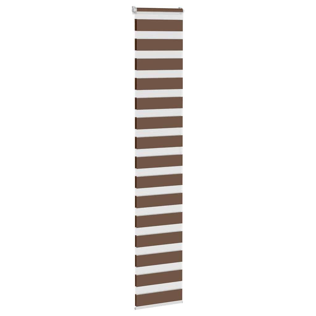vidaXL Zebrarollo Braun 45x200 cm Stoffbreite 40,9 cm Polyester