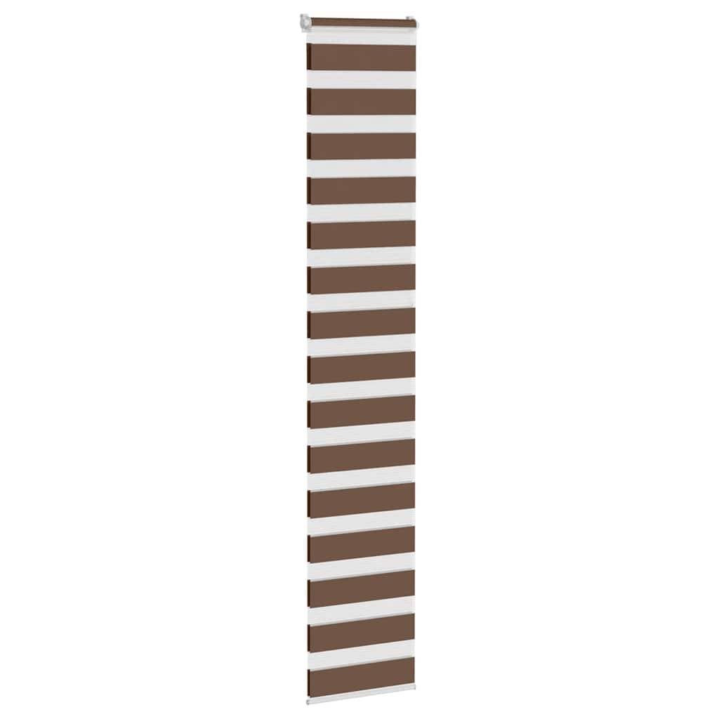 vidaXL Zebrarollo Braun 45x230 cm Stoffbreite 40,9 cm Polyester
