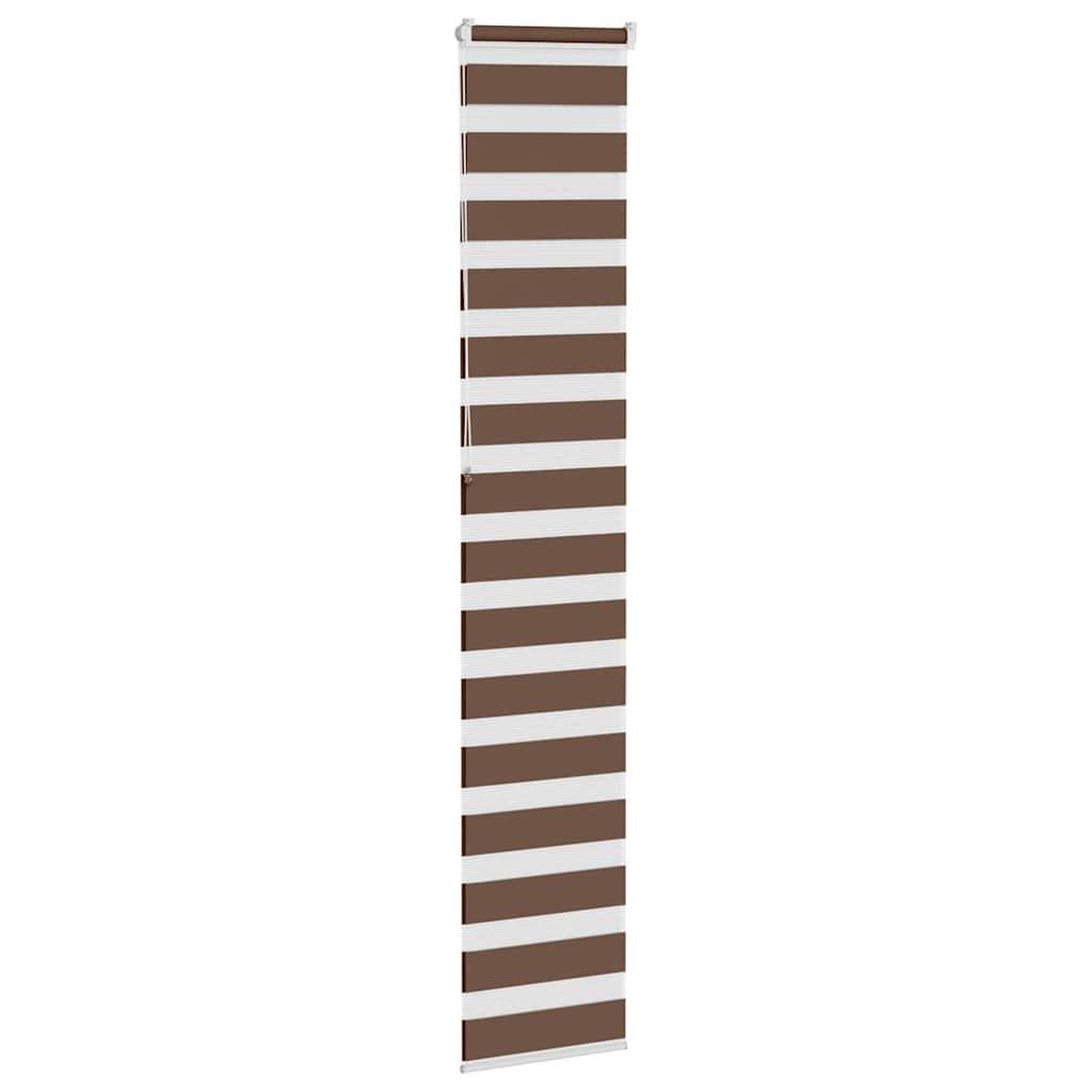 vidaXL Zebrarollo Braun 45x230 cm Stoffbreite 40,9 cm Polyester