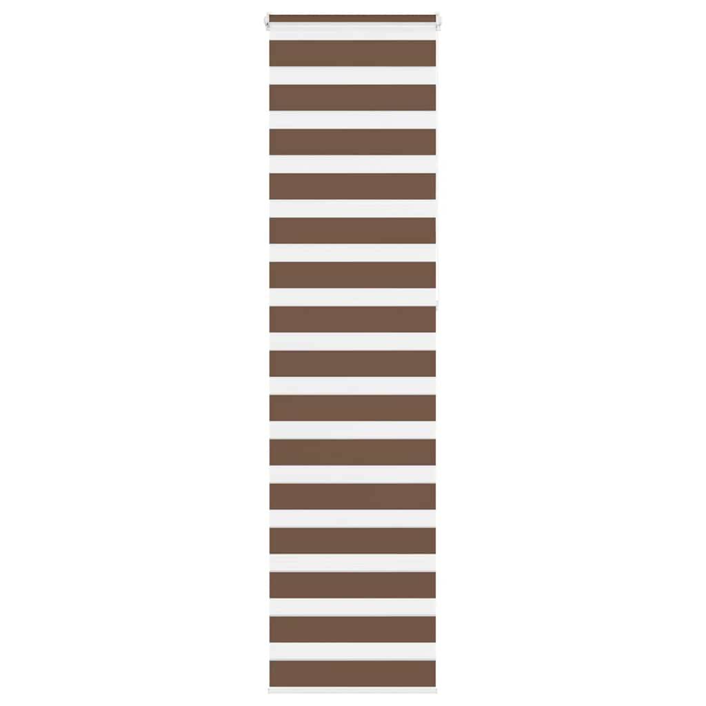 vidaXL Zebrarollo Braun 55x230 cm Stoffbreite 50,9 cm Polyester