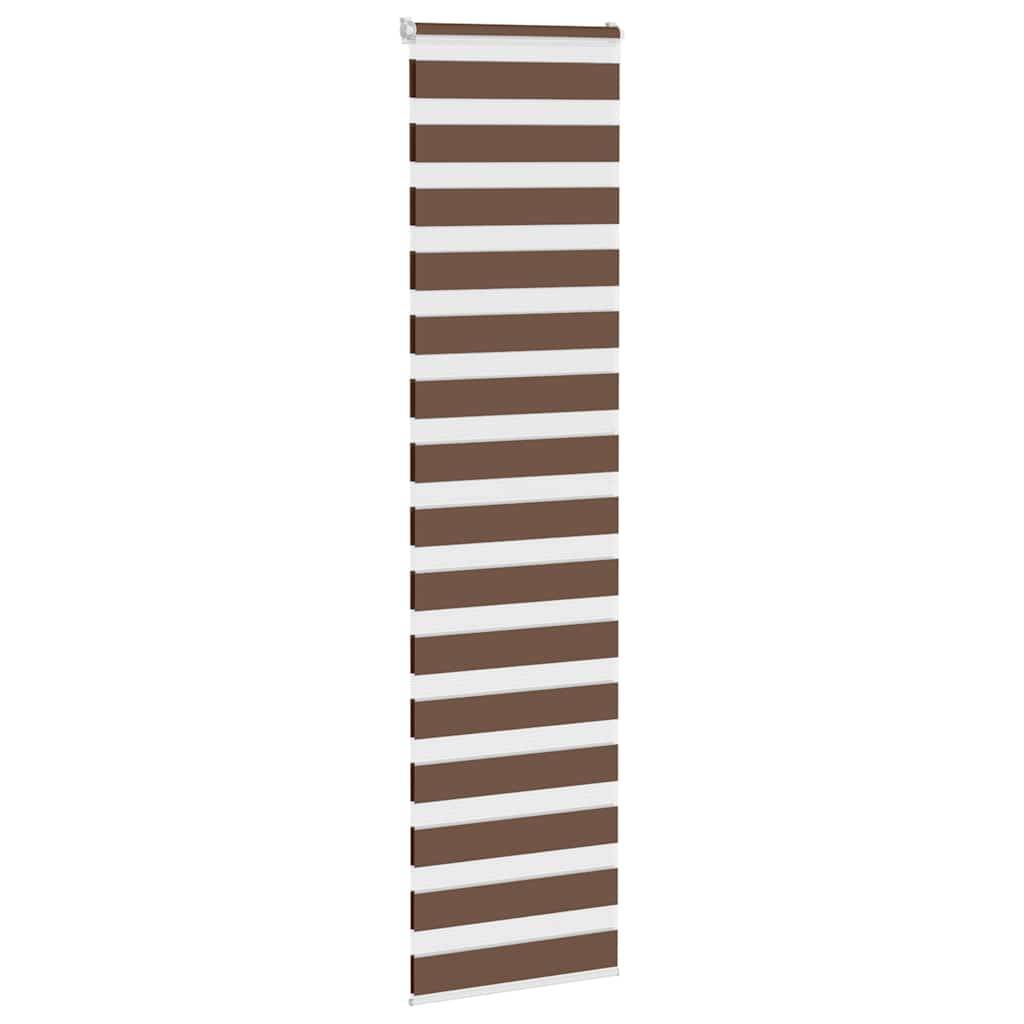 vidaXL Zebrarollo Braun 55x230 cm Stoffbreite 50,9 cm Polyester