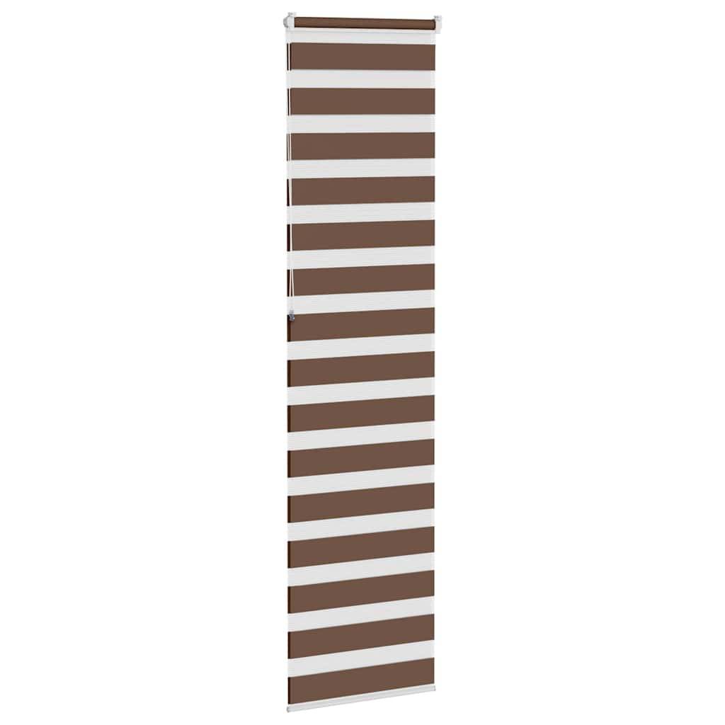 vidaXL Zebrarollo Braun 55x230 cm Stoffbreite 50,9 cm Polyester