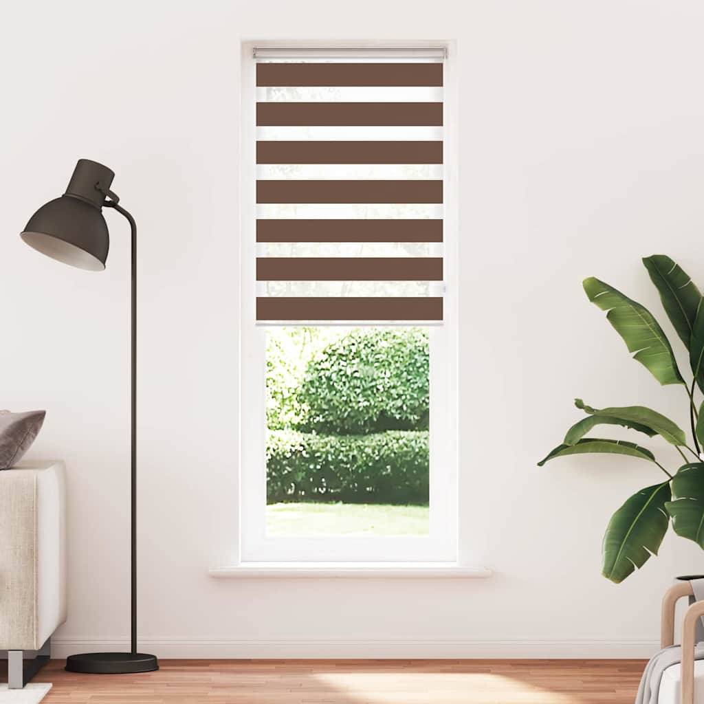 vidaXL Zebrarollo Braun 70x230 cm Stoffbreite 65,9 cm Polyester