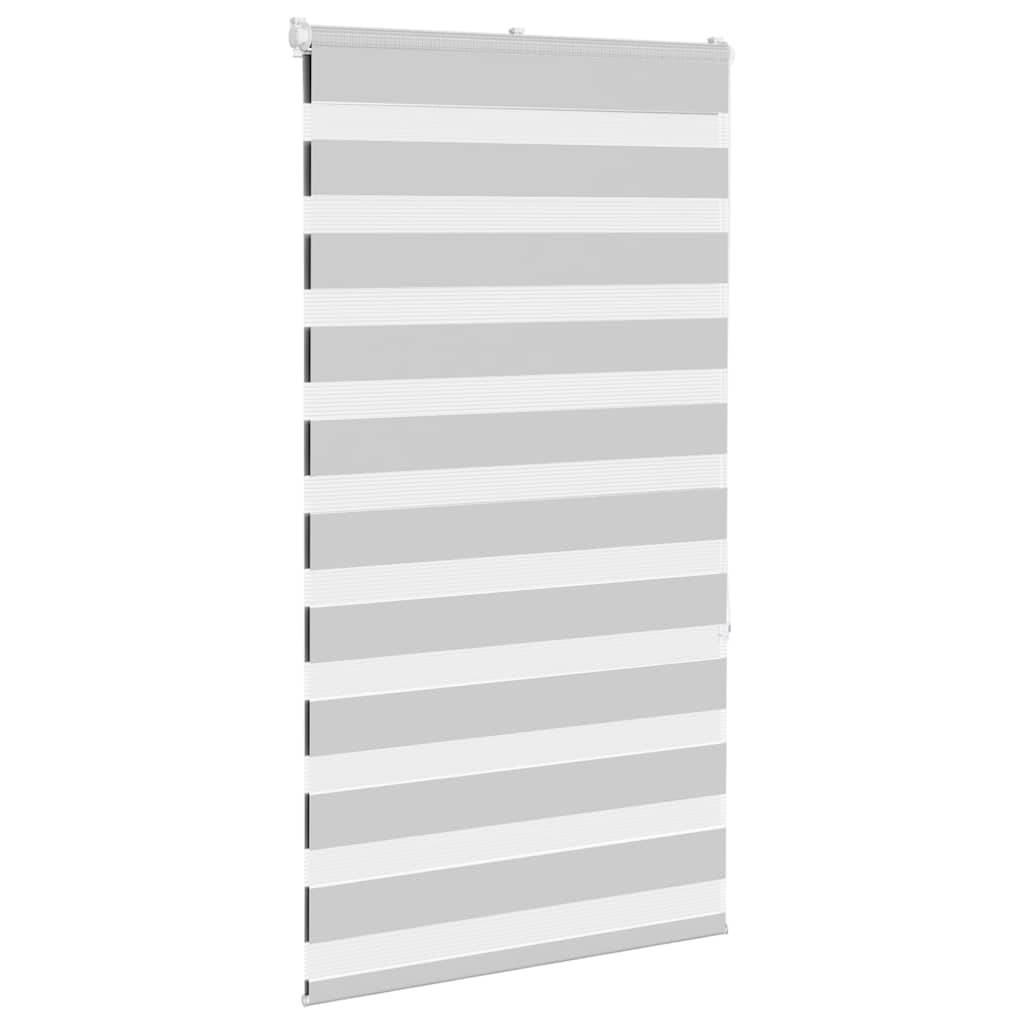 vidaXL Zebrarollo Hellgrau 75x150 cm Stoffbreite 70,9 cm Polyester