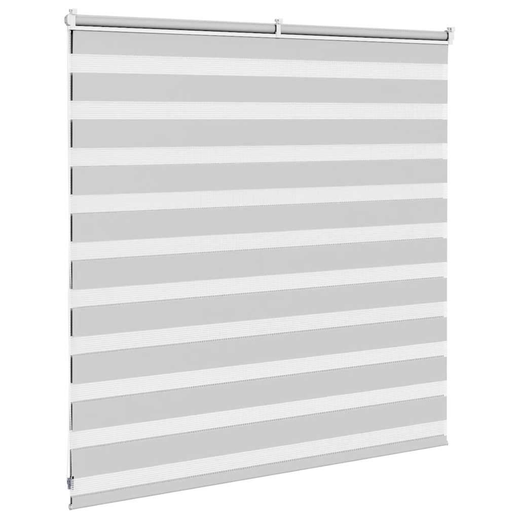vidaXL Zebrarollo Hellgrau 150x100 cm Stoffbreite 145,9 cm Polyester