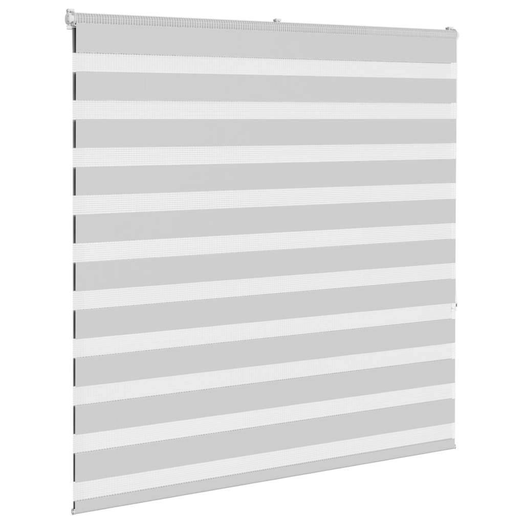 vidaXL Zebrarollo Hellgrau 145x150 cm Stoffbreite 140,9 cm Polyester