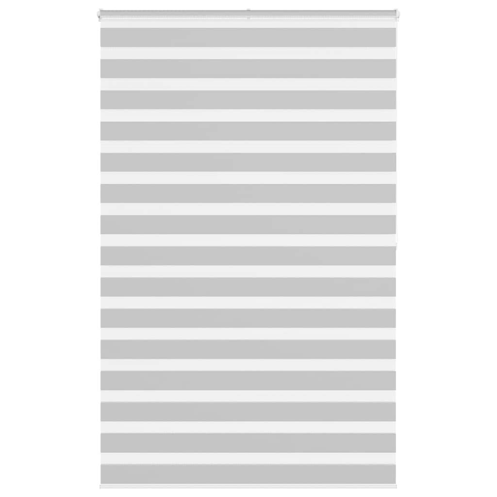 vidaXL Zebrarollo Hellgrau 145x200 cm Stoffbreite 140,9 cm Polyester