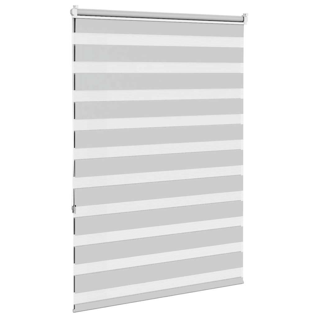 vidaXL Zebrarollo Hellgrau 105x150cm Stoffbreite 100,9 cm Polyester