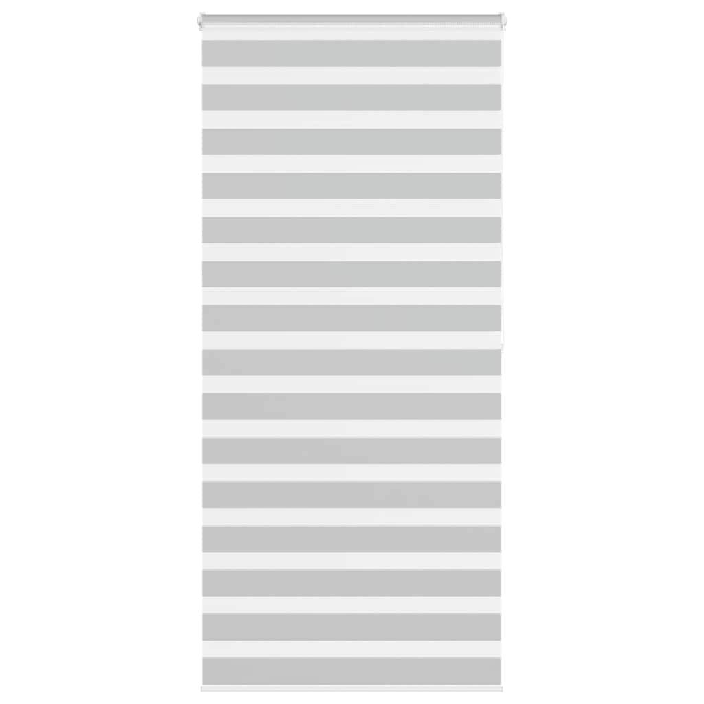 vidaXL Zebrarollo Hellgrau 110x200 cm Stoffbreite 105,9 cm Polyester
