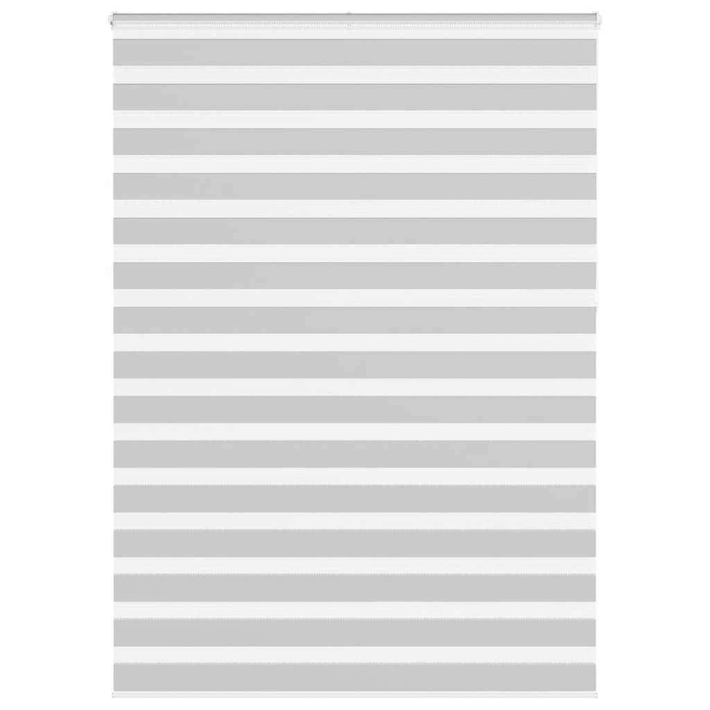 vidaXL Zebrarollo Hellgrau 165x230 cm Stoffbreite 160,9 cm Polyester