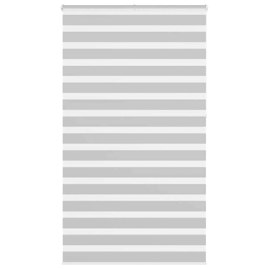 vidaXL Zebrarollo Hellgrau 125x230 cm Stoffbreite 120,9 cm Polyester