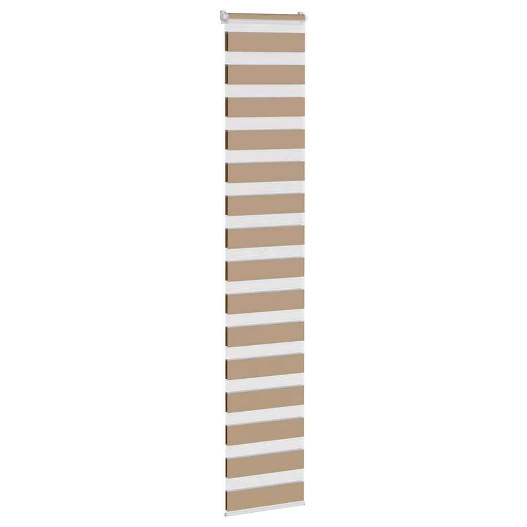 vidaXL Zebrarollo Sandbraun 50x200 cm Stoffbreite 45,9 cm Polyester