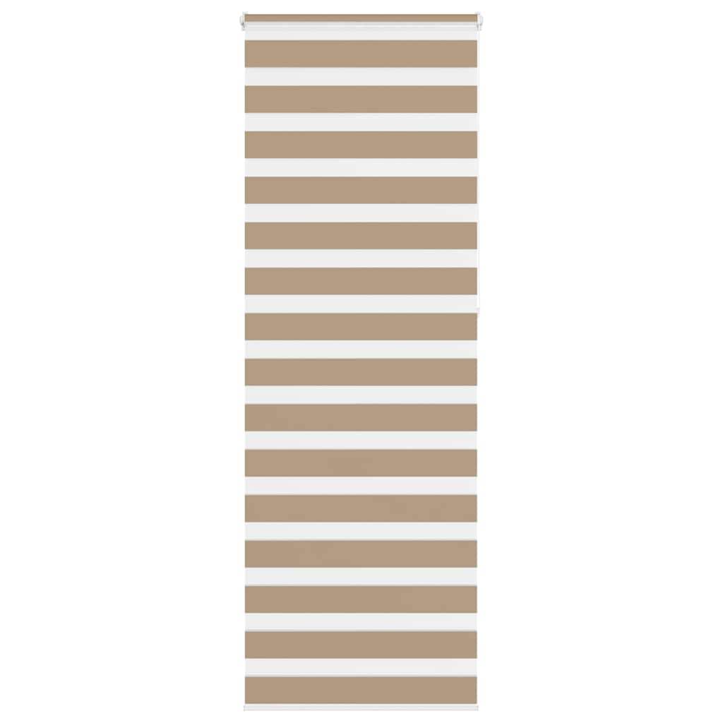vidaXL Zebrarollo Sandbraun 70x230 cm Stoffbreite 65,9 cm Polyester