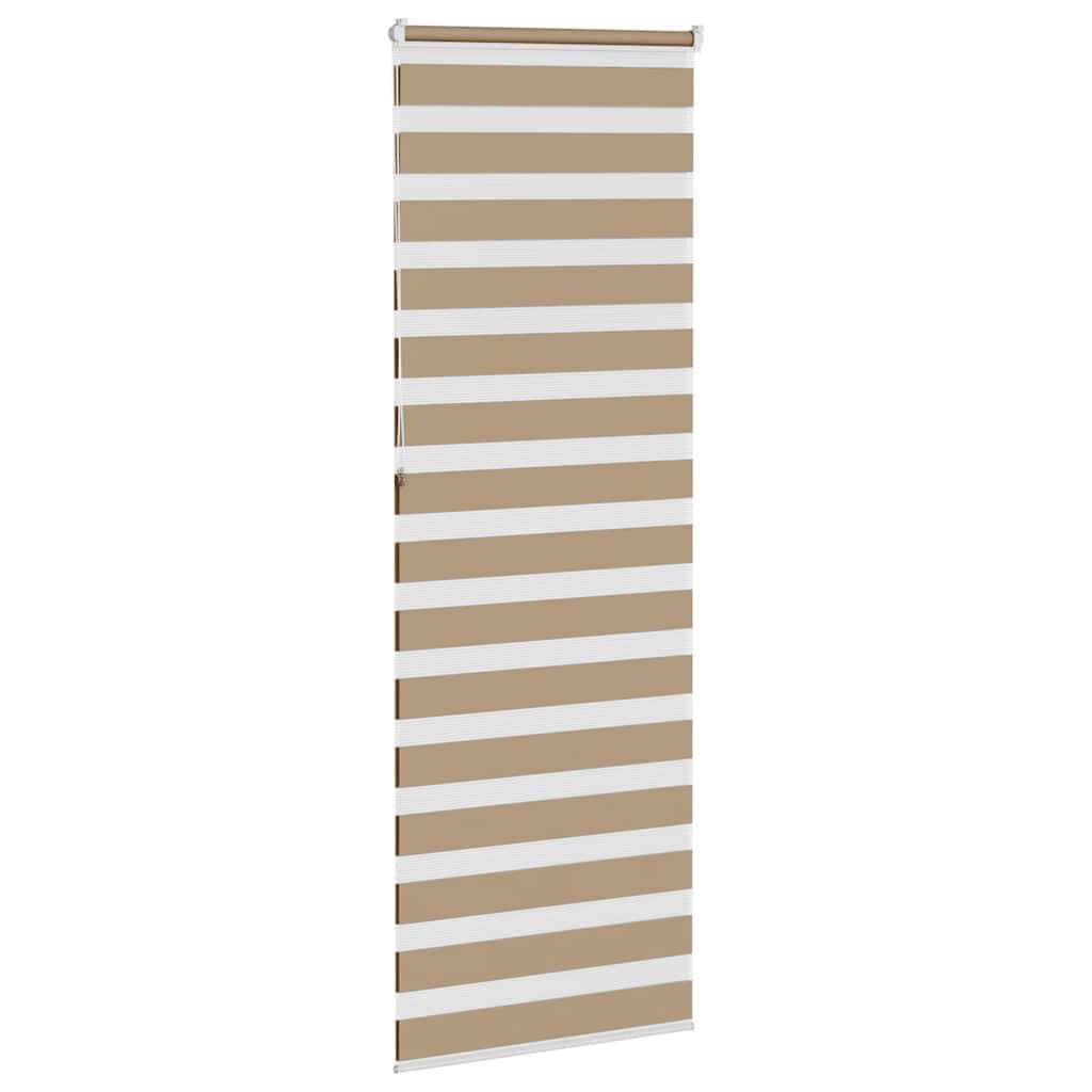 vidaXL Zebrarollo Sandbraun 75x230 cm Stoffbreite 70,9 cm Polyester