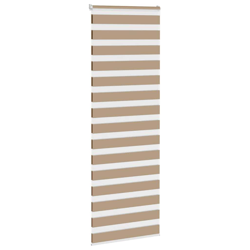 vidaXL Zebrarollo Sandbraun 80x200 cm Stoffbreite 75,9 cm Polyester