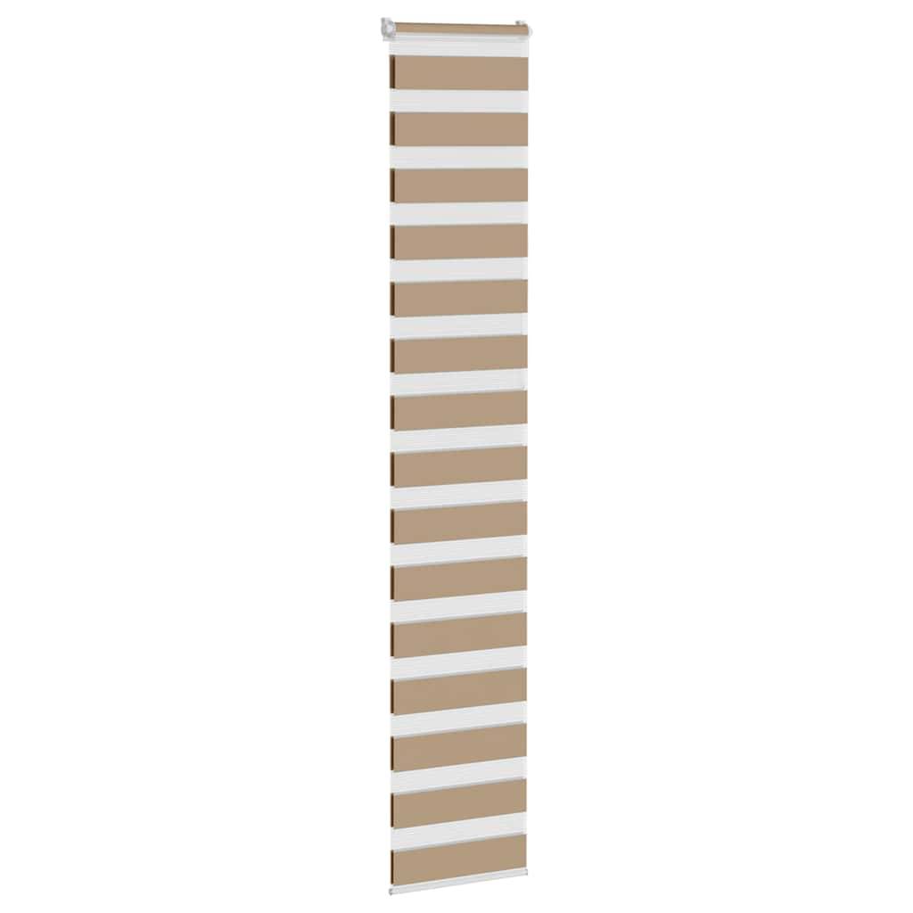 vidaXL Zebrarollo Sandbraun 50x230 cm Stoffbreite 45,9 cm Polyester