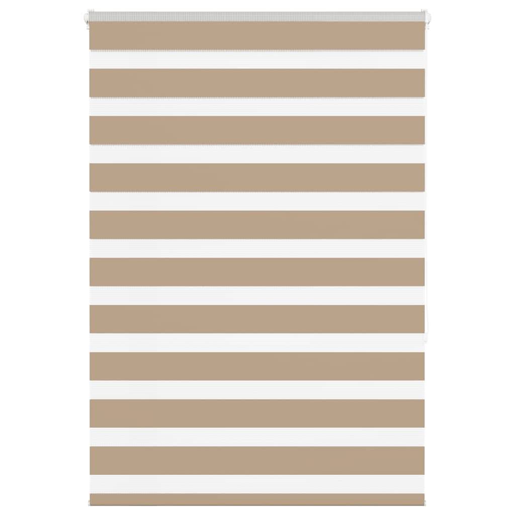 vidaXL Zebrarollo Sandbraun 100x150 cm Stoffbreite 95,9 cm Polyester