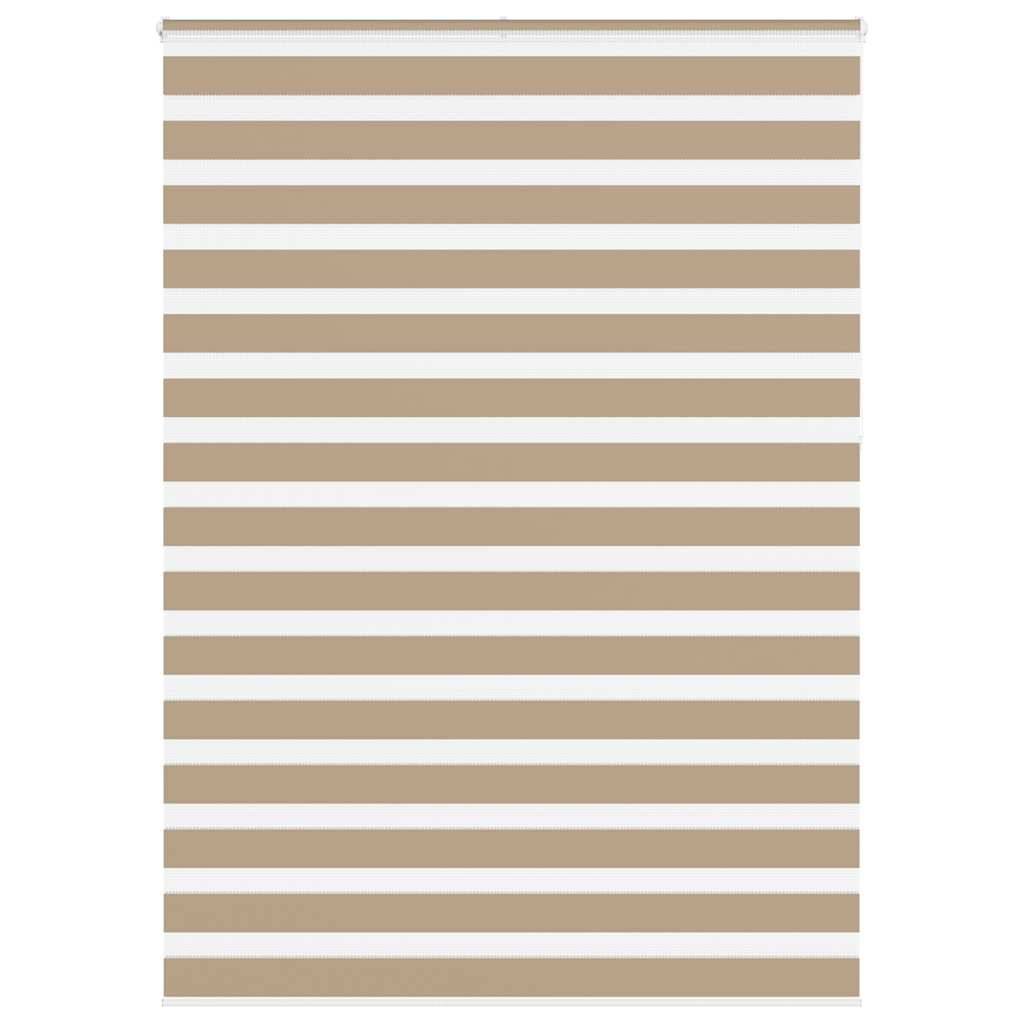 vidaXL Zebrarollo Sandbraun 165x230 cm Stoffbreite 160,9 cm Polyester