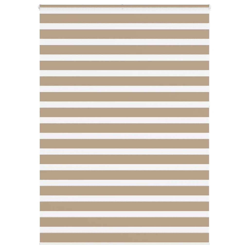vidaXL Zebrarollo Sandbraun 160x230 cm Stoffbreite 155,9 cm Polyester
