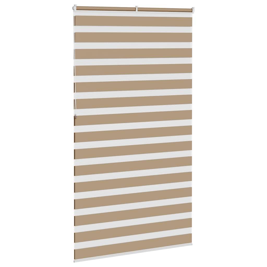 vidaXL Zebrarollo Sandbraun 130x230 cm Stoffbreite 125,9 cm Polyester