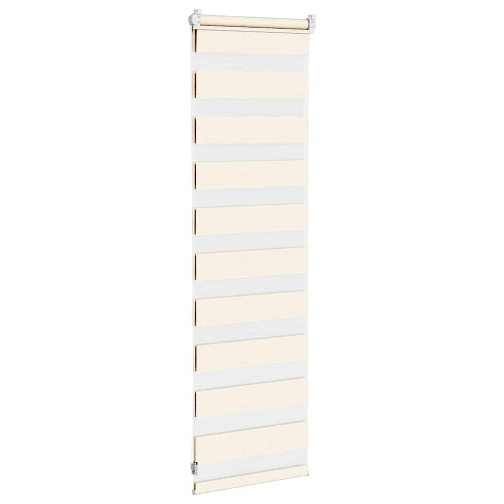 vidaXL Zebrarollo Marmorbeige 40x100 cm Stoffbreite 35,9 cm Polyester