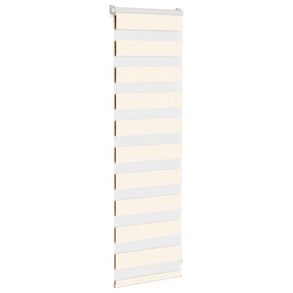 vidaXL Zebrarollo Marmorbeige 40x100 cm Stoffbreite 35,9 cm Polyester