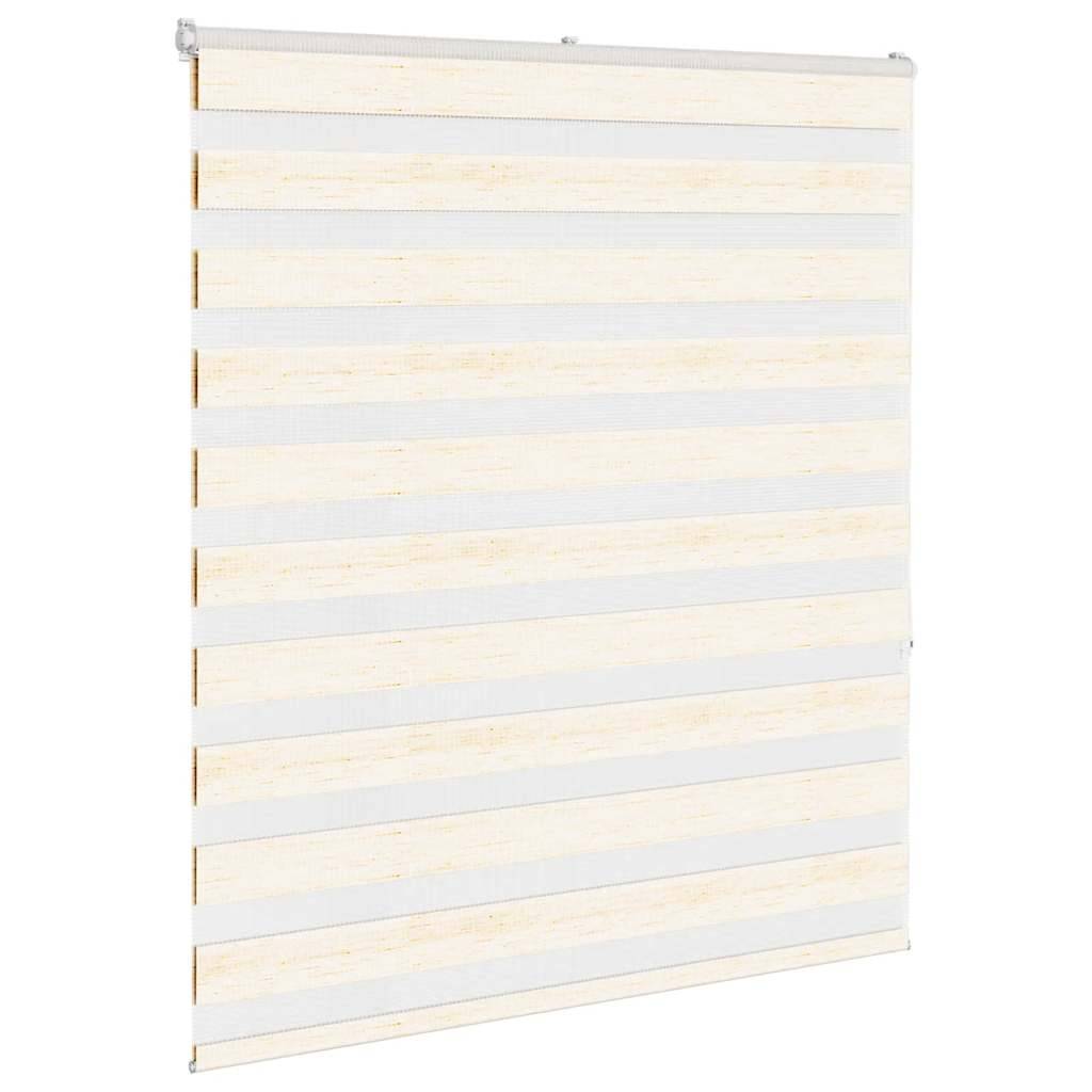 vidaXL Zebrarollo Marmorbeige 135x150cm Stoffbreite 130,9 cm Polyester