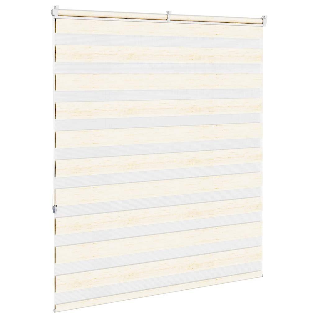vidaXL Zebrarollo Marmorbeige 135x150cm Stoffbreite 130,9 cm Polyester