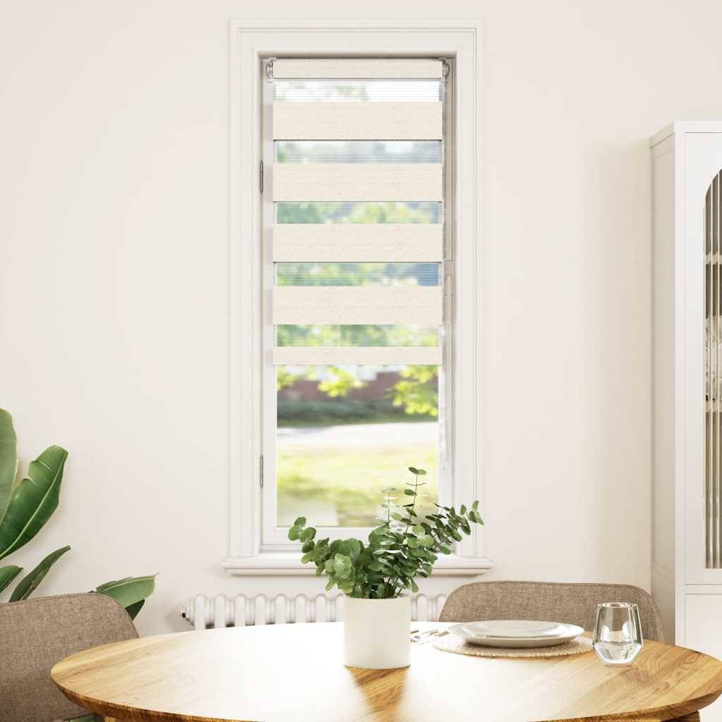 vidaXL Zebrarollo Marmorbeige 40x150 cm Stoffbreite 35,9 cm Polyester