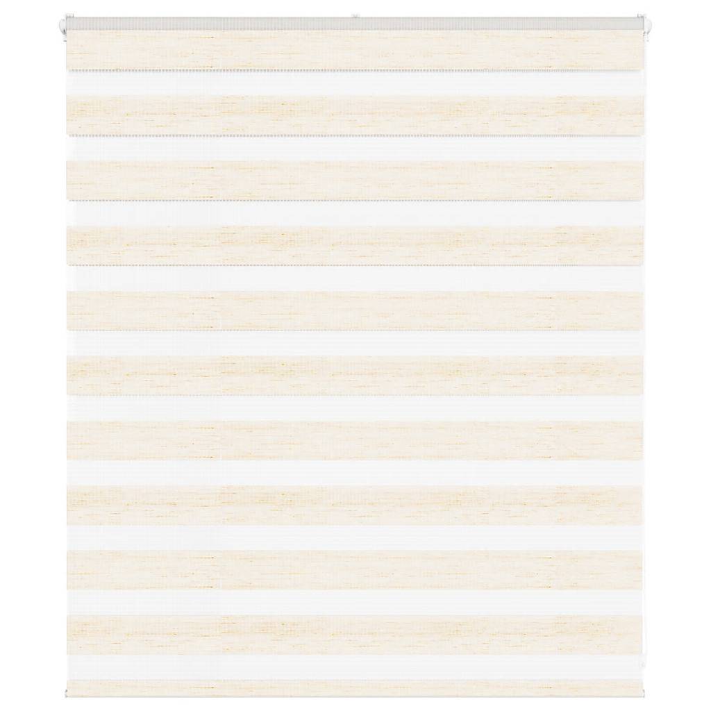 vidaXL Zebrarollo Marmorbeige 135x100cm Stoffbreite 130,9 cm Polyester