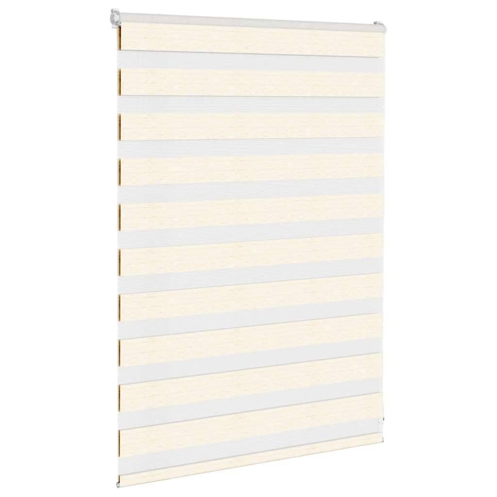 vidaXL Zebrarollo Marmorbeige 95x100 cm Stoffbreite 90,9 cm Polyester