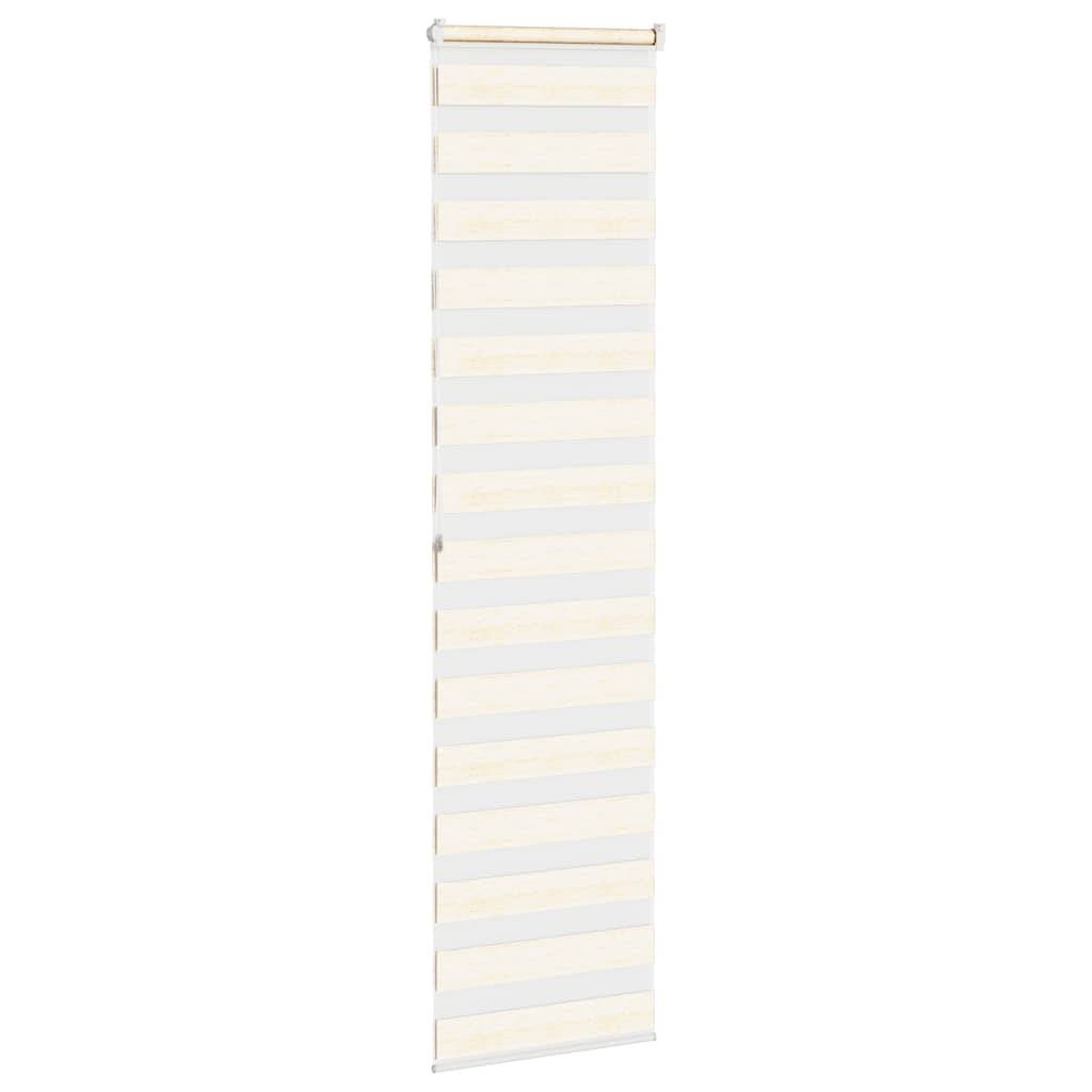 vidaXL Zebrarollo Marmorbeige 65x200 cm Stoffbreite 60,9 cm Polyester