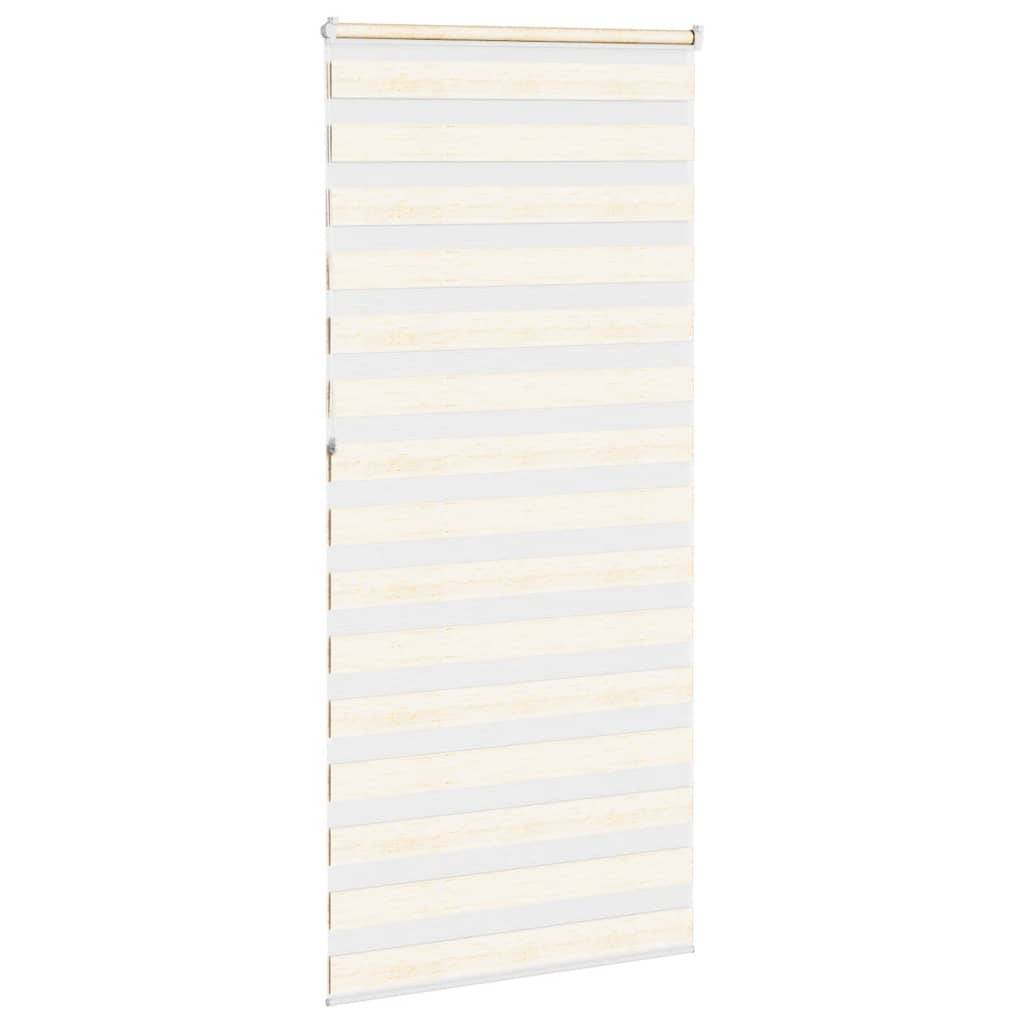 vidaXL Zebrarollo Marmorbeige 95x230 cm Stoffbreite 90,9 cm Polyester