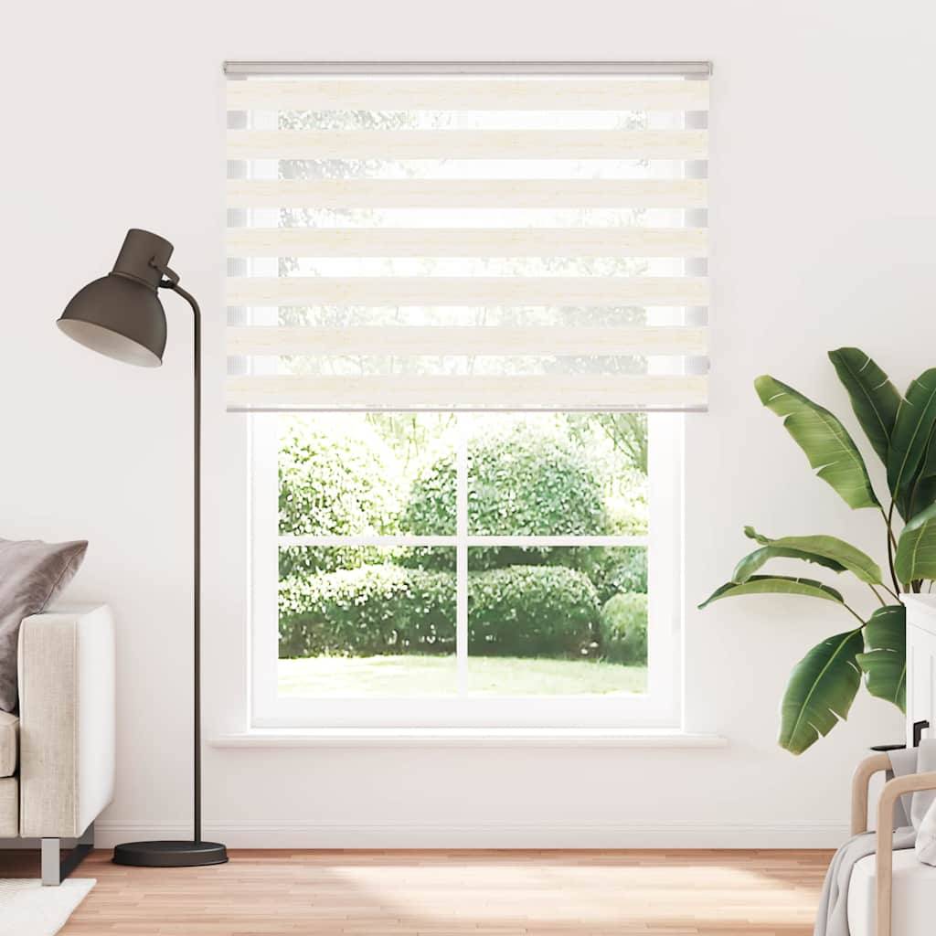 vidaXL Zebrarollo Marmorbeige 155x230cm Stoffbreite 150,9 cm Polyester