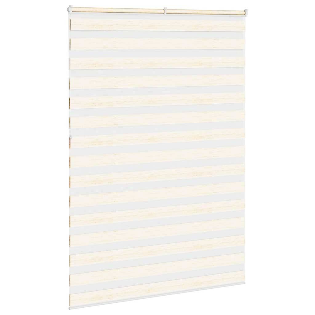 vidaXL Zebrarollo Marmorbeige 155x230cm Stoffbreite 150,9 cm Polyester