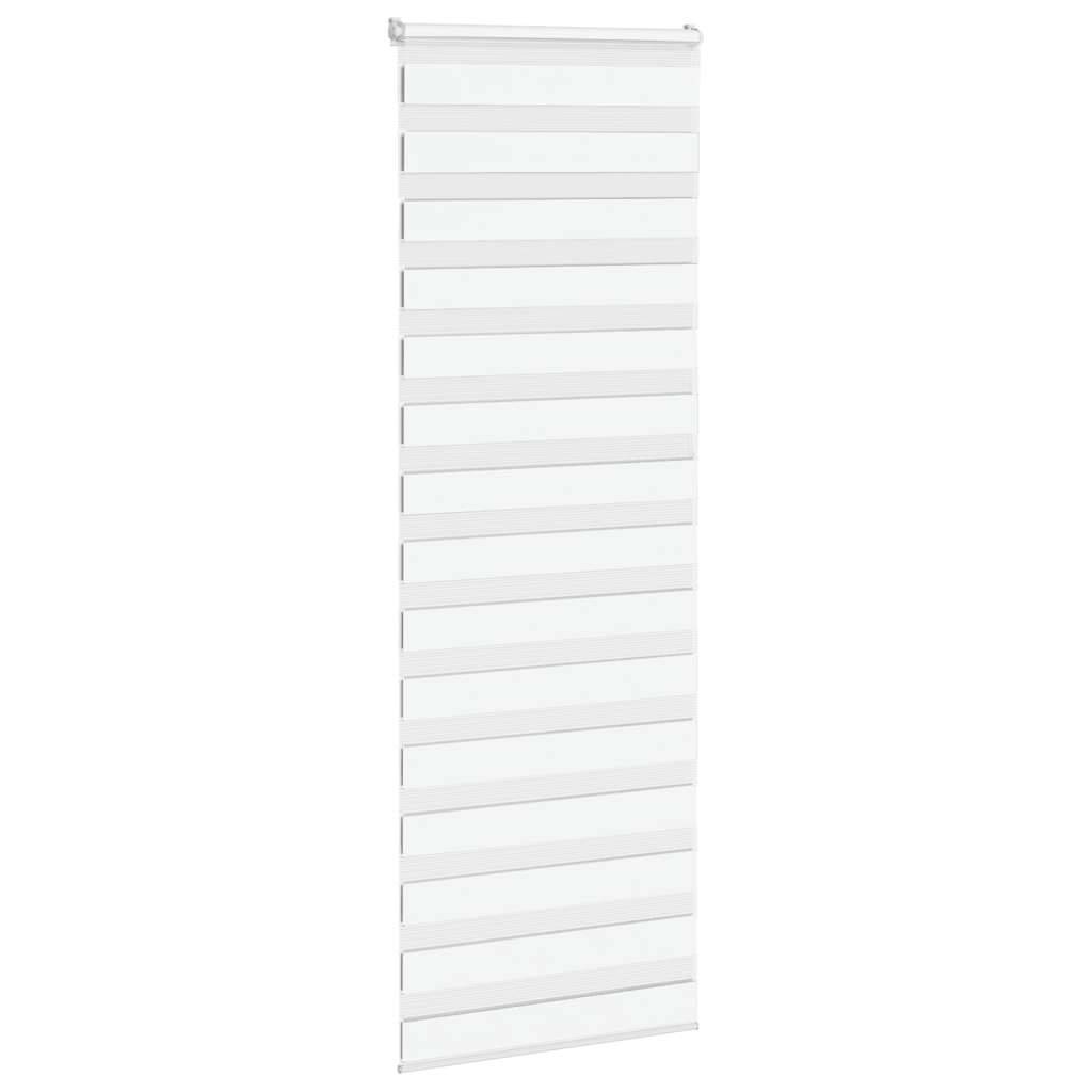 vidaXL Zebrarollo Weiß 85x200 cm Stoffbreite 80,9 cm Polyester