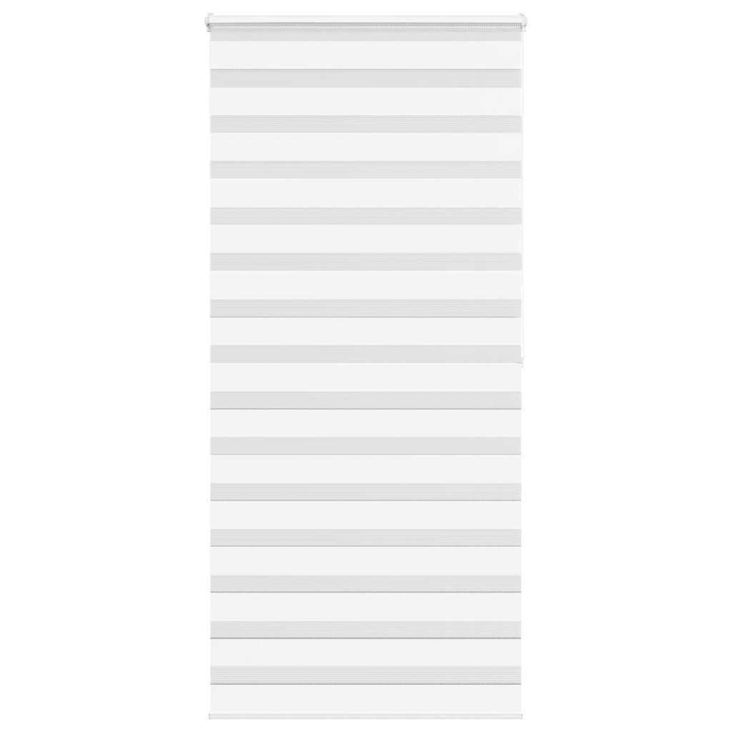 vidaXL Zebrarollo Weiß 105x200 cm Stoffbreite 100,9 cm Polyester