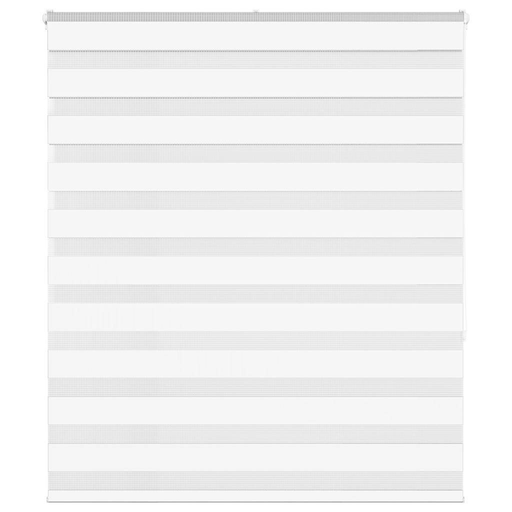 vidaXL Zebrarollo Weiß 135x150 cm Stoffbreite 130,9 cm Polyester