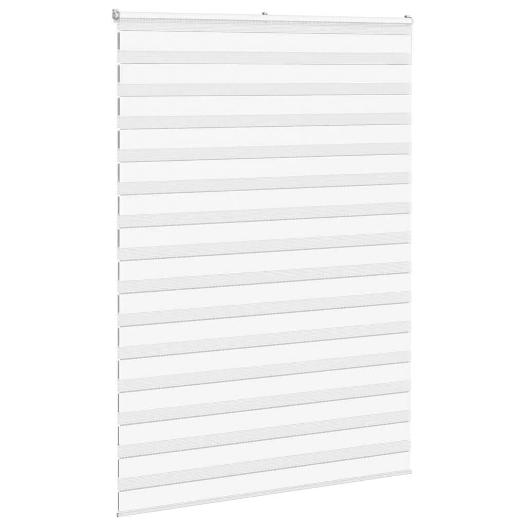 vidaXL Zebrarollo Weiß 155x230 cm Stoffbreite 150,9 cm Polyester