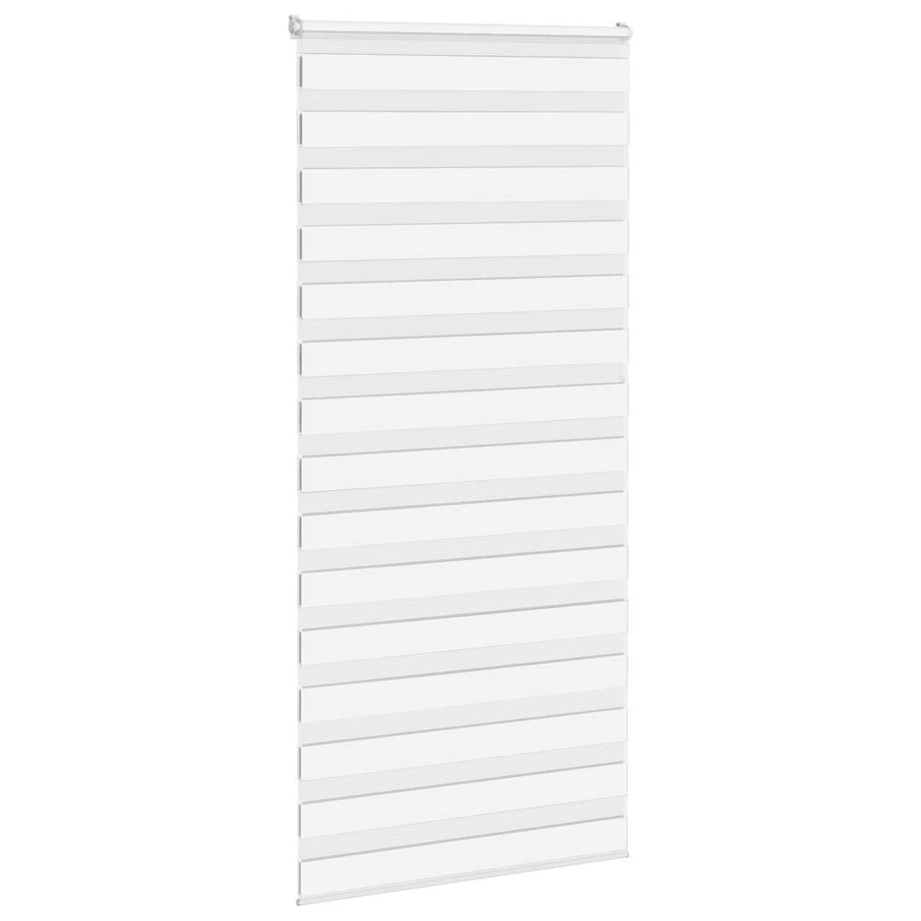 vidaXL Zebrarollo Weiß 95x230 cm Stoffbreite 90,9 cm Polyester