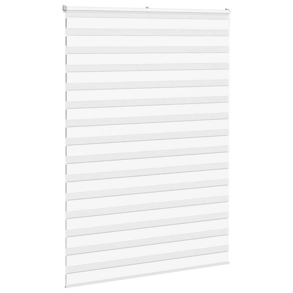 vidaXL Zebrarollo Weiß 165x200 cm Stoffbreite 160,9 cm Polyester