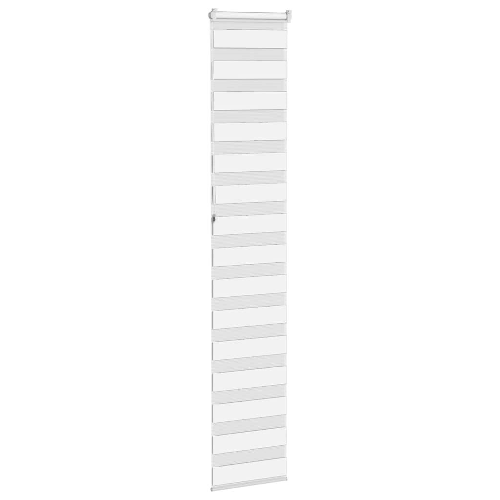 vidaXL Zebrarollo Weiß 45x230 cm Stoffbreite 40,9 cm Polyester